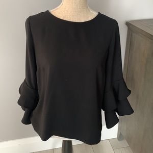 i crew bell sleeve blouse